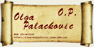 Olga Palačković vizit kartica